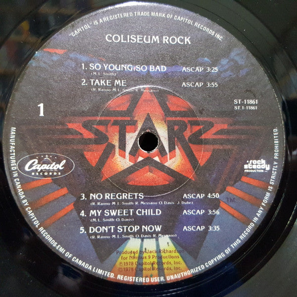 Starz (2) : Coliseum Rock (LP, Album)