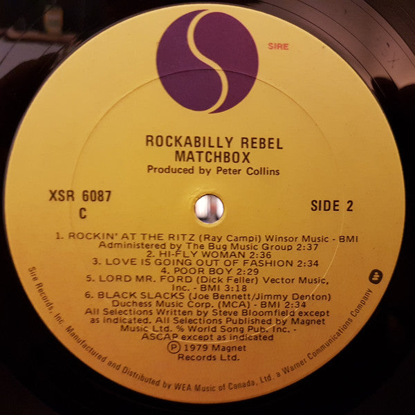 Matchbox (3) : Rockabilly Rebel (LP, Album)