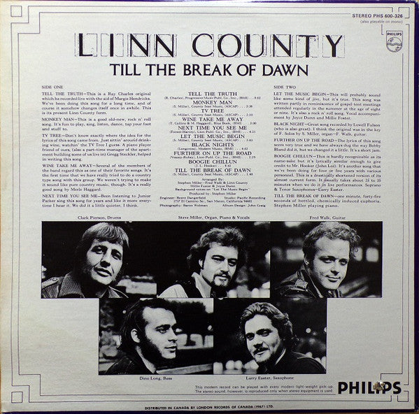Linn County : Till The Break Of Dawn (LP, Album)