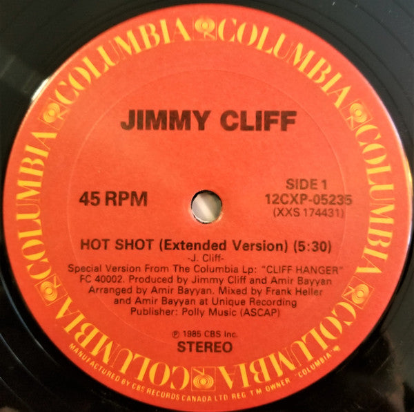 Jimmy Cliff : Hot Shot (12")
