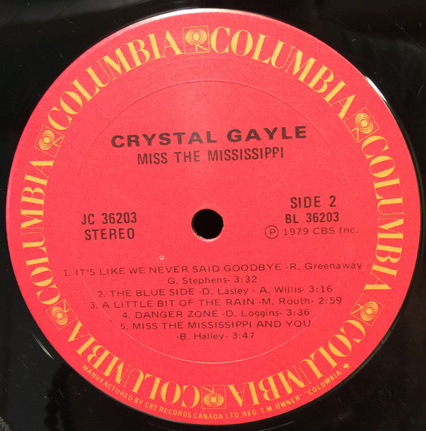 Crystal Gayle : Miss The Mississippi (LP, Album)