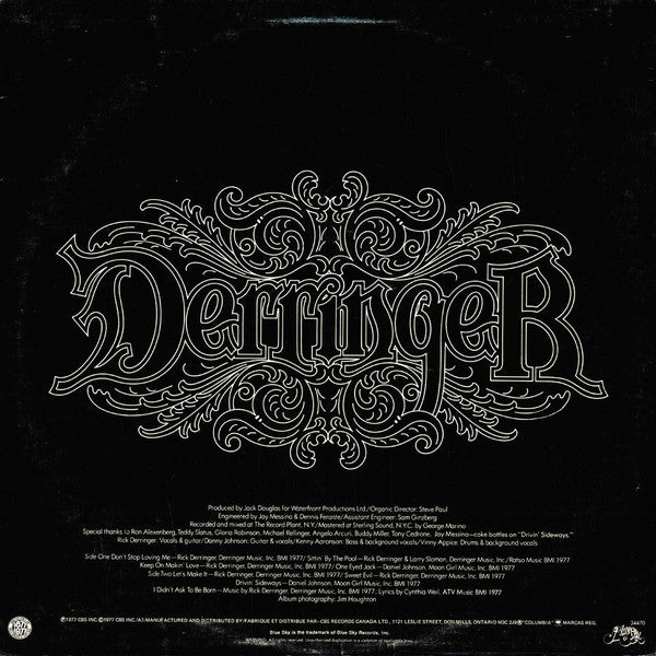 Derringer (2) : Sweet Evil (LP, Album)