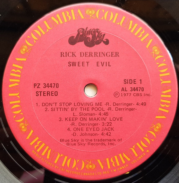 Derringer (2) : Sweet Evil (LP, Album)