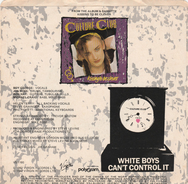 Culture Club : Time (Clock Of The Heart) (7", Single)