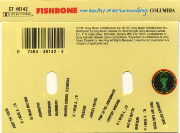 Fishbone : The Reality Of My Surroundings (Cass, Album, Dol)