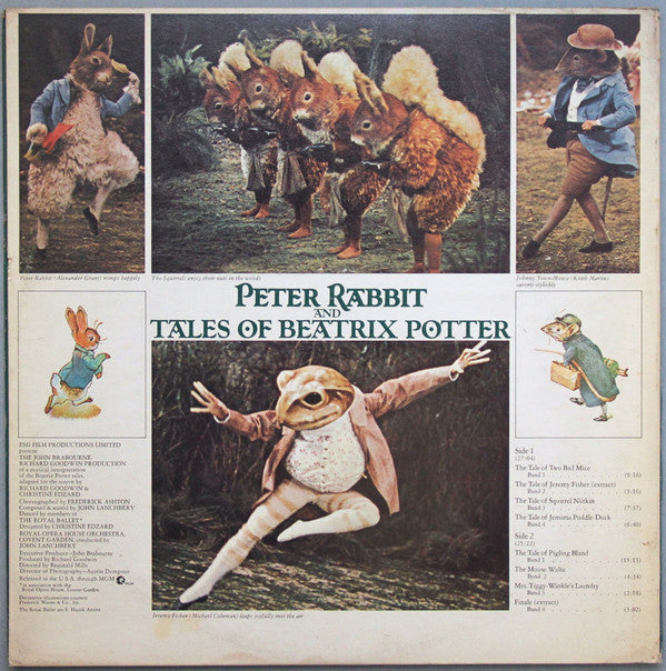 John Lanchbery Conducting Orchestra Of The Royal Opera House, Covent Garden : Music From The Royal Ballet Film Peter Rabbit And Beatrix Potter (LP, Scr)