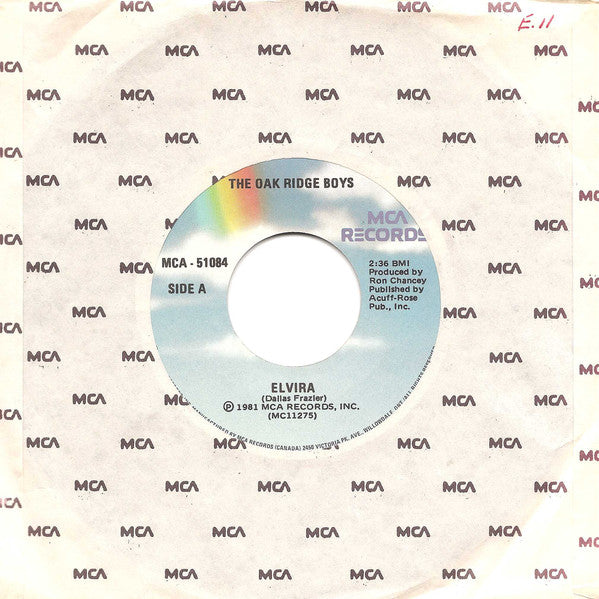 The Oak Ridge Boys : Elvira (7", Single)