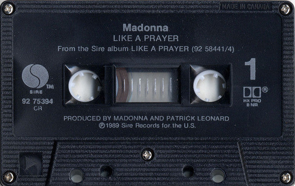 Madonna : Like A Prayer / Act Of Contrition (Cass, Single, Dol)
