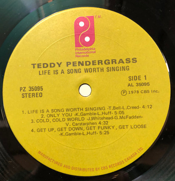 Teddy Pendergrass : Life Is A Song Worth Singing (LP, Album)