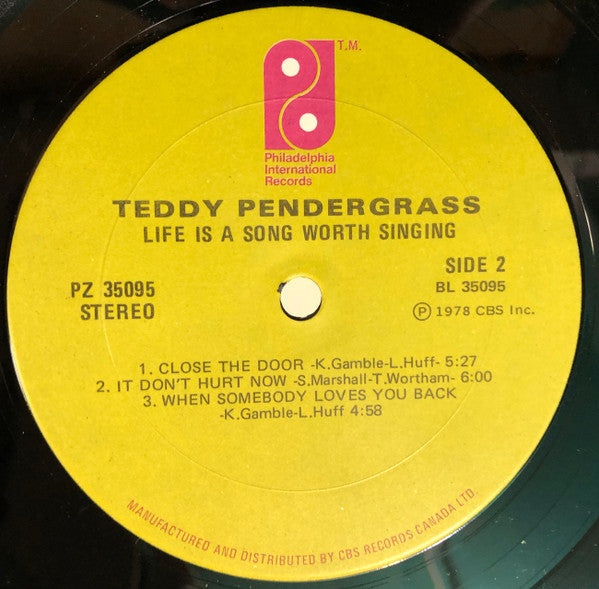 Teddy Pendergrass : Life Is A Song Worth Singing (LP, Album)