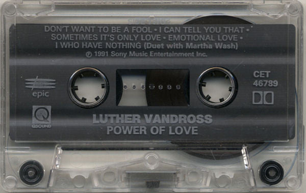 Luther Vandross : Power Of Love (Cass, Album, Club, Dol)