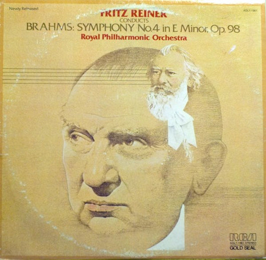 Fritz Reiner Conducts The Royal Philharmonic Orchestra :  Symphony No.4 In E Minor, Opus 98 (LP, RE)