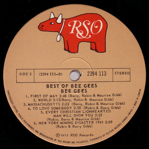 Bee Gees : Best Of Bee Gees (LP, Comp, RE)