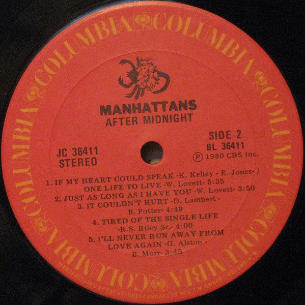 Manhattans : After Midnight (LP, Album)