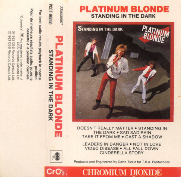 Platinum Blonde : Standing In The Dark (Cass, Album, RE)