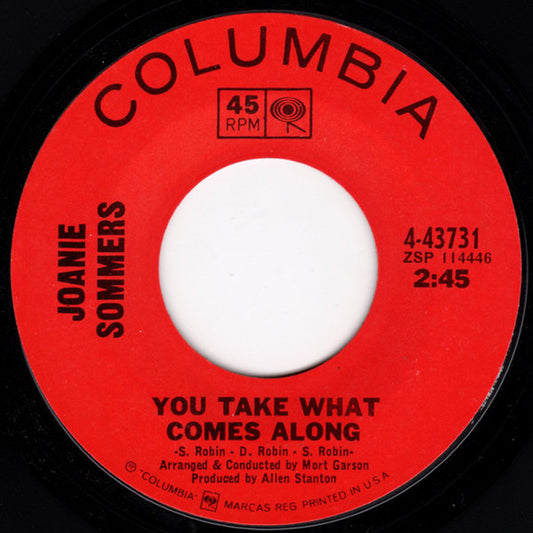 Joanie Sommers : Alfie / You Take What Comes Along (7", Single)