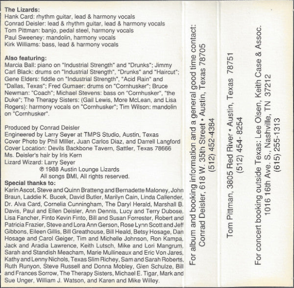 Austin Lounge Lizards : Highway Café Of The Damned (Cass, Album)