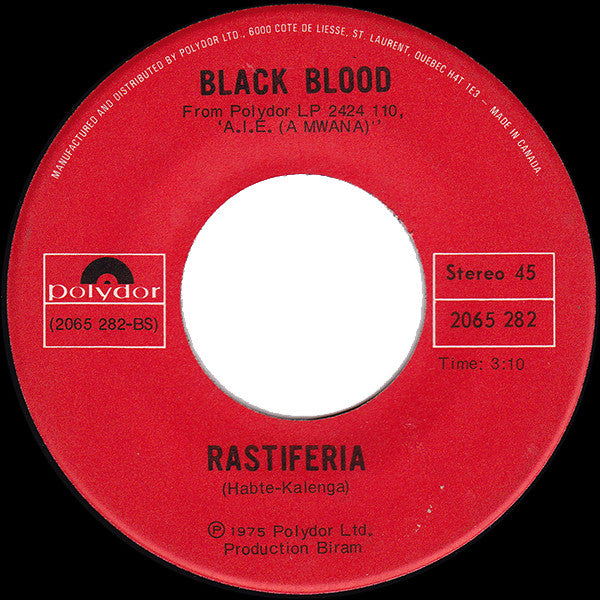 Black Blood (2) : Chicano (When Philly Goes To Barcelona) (7")