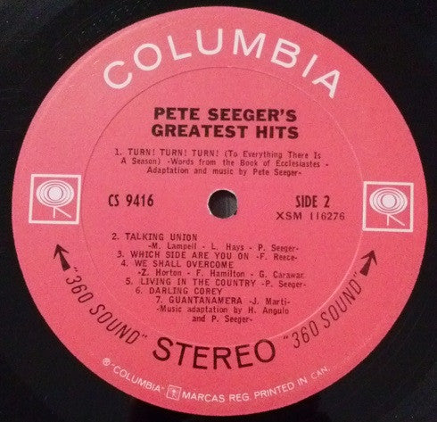 Pete Seeger : Pete Seeger's Greatest Hits (LP, Comp)