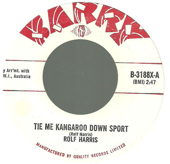 Rolf Harris : Tie Me Kangaroo Down Sport (7", Single)