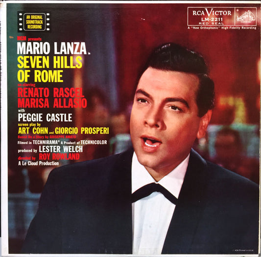 Mario Lanza : Seven Hills Of Rome (LP, Album)