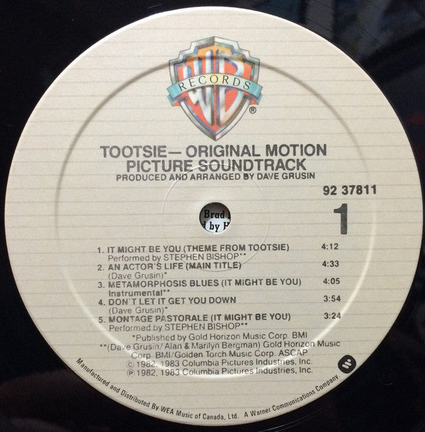 Various : Tootsie - Original Motion Picture Soundtrack (LP, Album)