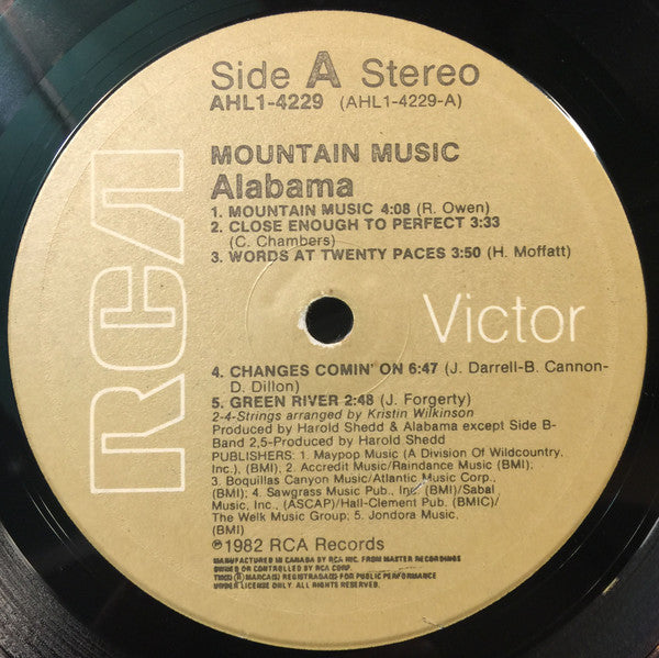 Alabama : Mountain Music (LP, Album)