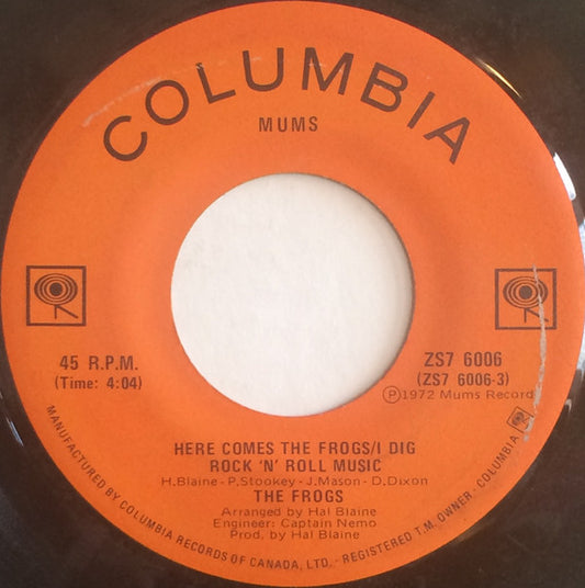The Frogs (2) : Here Comes The Frogs / Tweedlee Dee (7", Single)