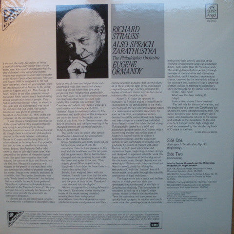 Richard Strauss, The Philadelphia Orchestra, Eugene Ormandy : Also Sprach Zarathustra (LP)
