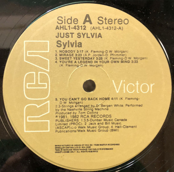 Sylvia (7) : Just Sylvia (LP, Album)