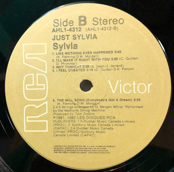 Sylvia (7) : Just Sylvia (LP, Album)