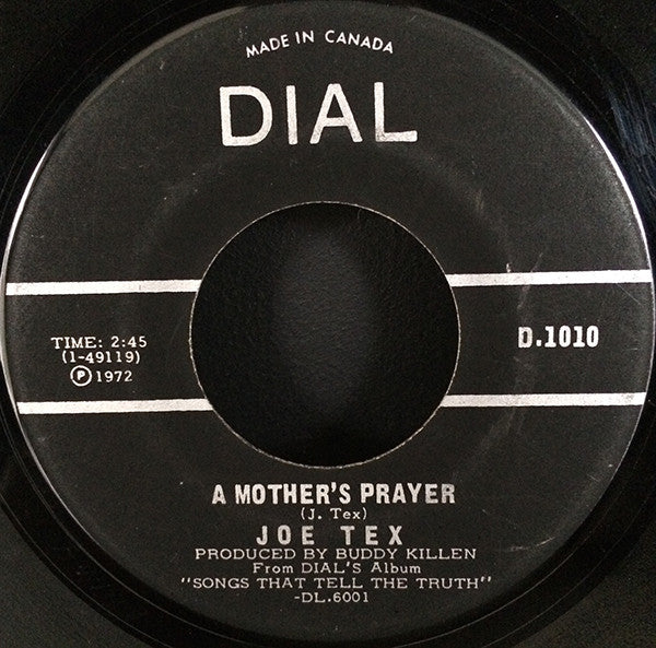 Joe Tex : I Gotcha / A Mother's Prayer (7")
