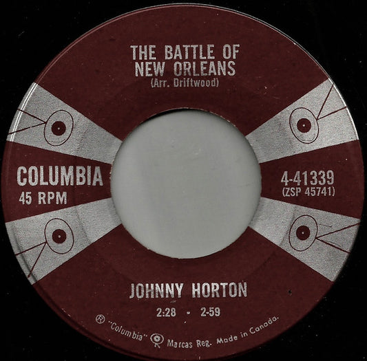 Johnny Horton : The Battle Of New Orleans / All For The Love Of A Girl (7", Single)