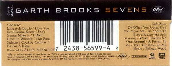 Garth Brooks : Sevens (Cass, Album)
