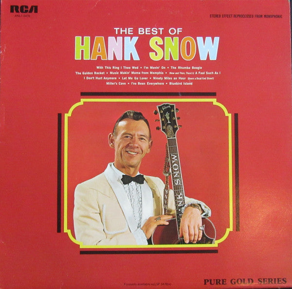 Hank Snow : The Best Of (LP, Comp, RE)