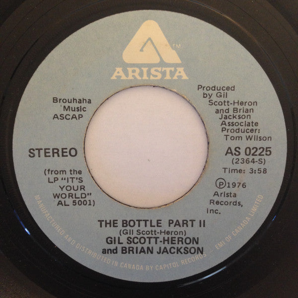 Gil Scott-Heron / Brian Jackson* : The Bottle (7")