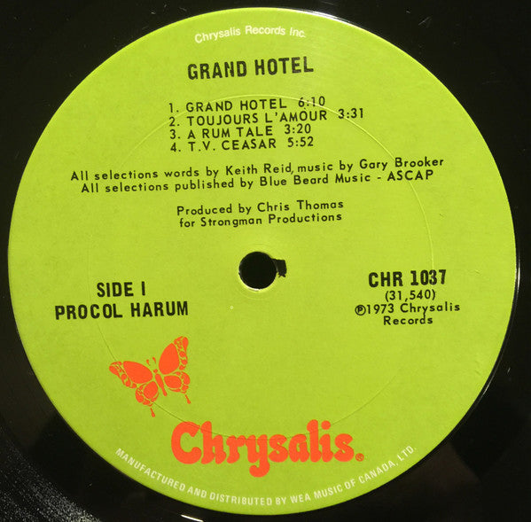 Procol Harum : Grand Hotel (LP, Album, Gat)