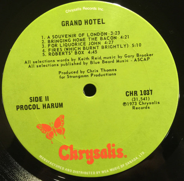 Procol Harum : Grand Hotel (LP, Album, Gat)