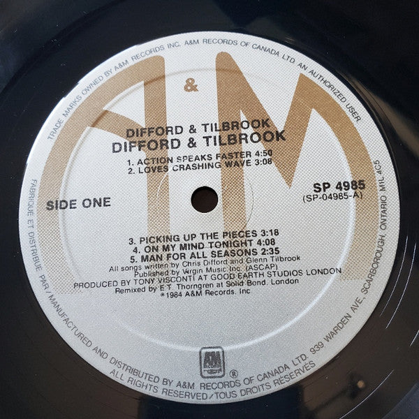 Difford & Tilbrook : Difford & Tilbrook (LP, Album)