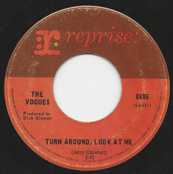 The Vogues : Turn Around, Look At Me / Then (7", Single)