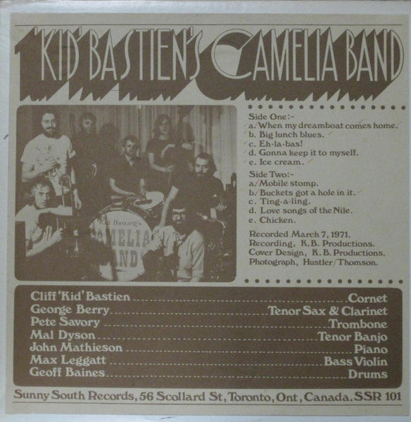 Kid Bastien's Camelia Band : Kid Bastien's Camelia Band (LP)