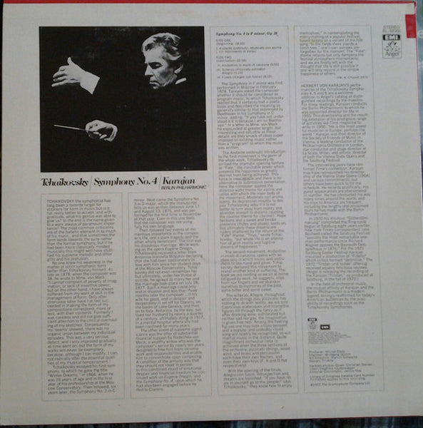 Tchaikovsky*, Herbert von Karajan, Berlin Philharmonic* : Symphony No. 4 (LP, RE, RP)