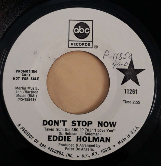 Eddie Holman : Since I Don't Have You (7", Single, Promo)