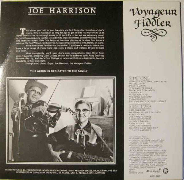 Joe Harrison (4) : Voyageur Fiddler (LP)