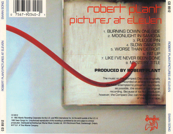 Robert Plant : Pictures At Eleven (CD, Album, RE)