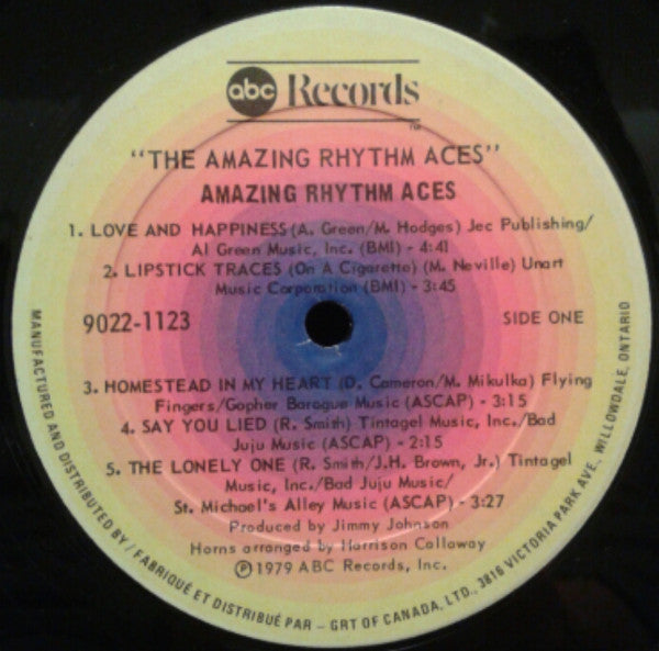 The Amazing Rhythm Aces : Amazing Rhythm Aces (LP, Album)