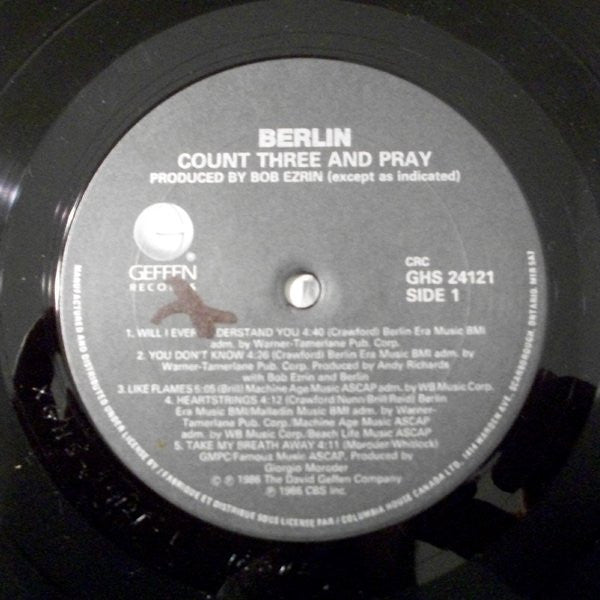 Berlin : Count Three & Pray (LP, Album, Club)