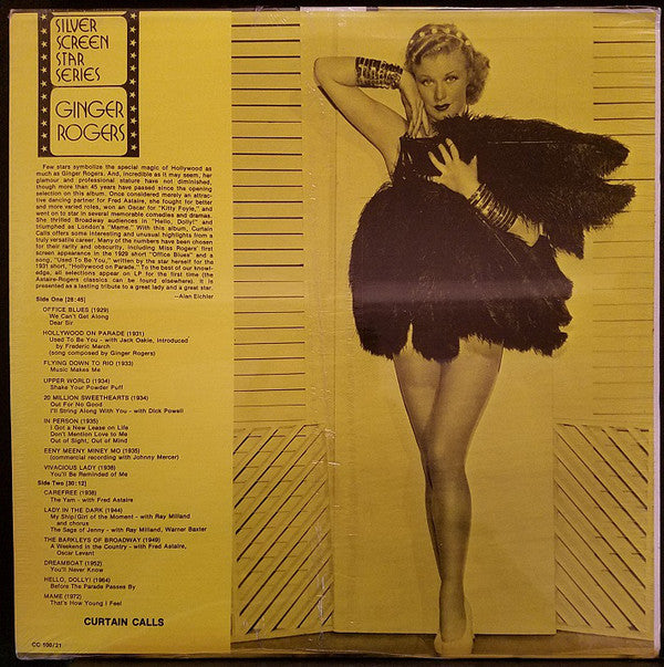 Ginger Rogers : Silver Screen Star Series (LP, Comp)