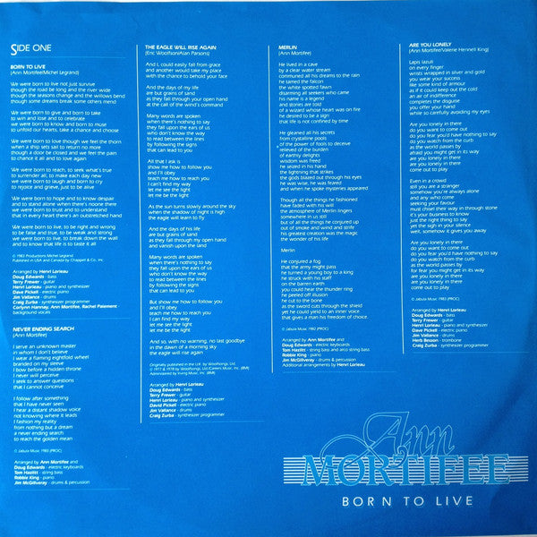 Ann Mortifee : Born To Live (LP, Album)