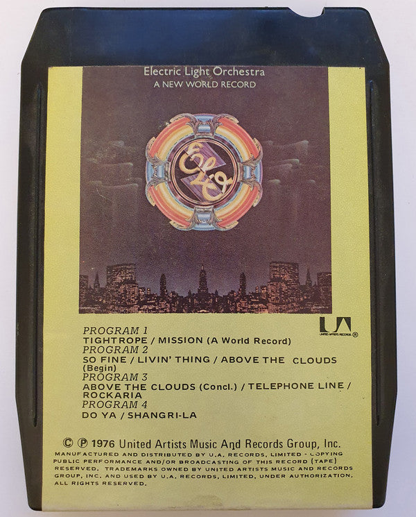Electric Light Orchestra : A New World Record (8-Trk, Album)